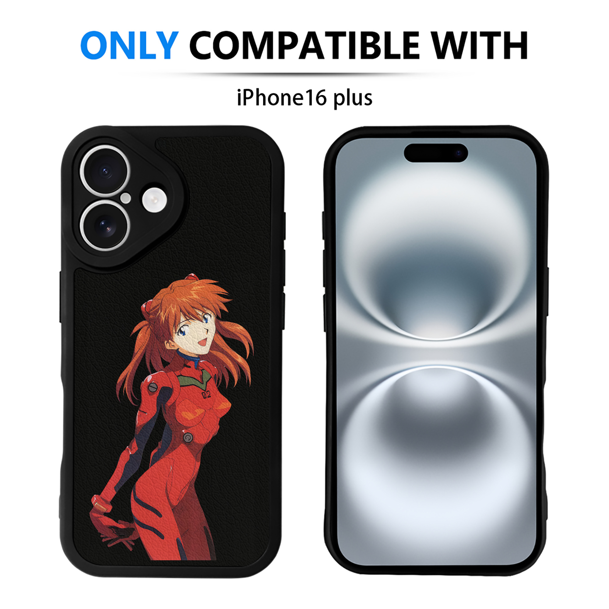 （画像用） EVA 新世紀エヴァンゲリオン 【iPhone 16シリーズ対応】シリコンスマホケース（レザー調） 材質：シリコン